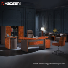 Classic Director manager Work luxury PU Leather computer office desk office furniture